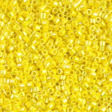 Miyuki delica beads 10/0 - Opaque yellow ab DBM-160